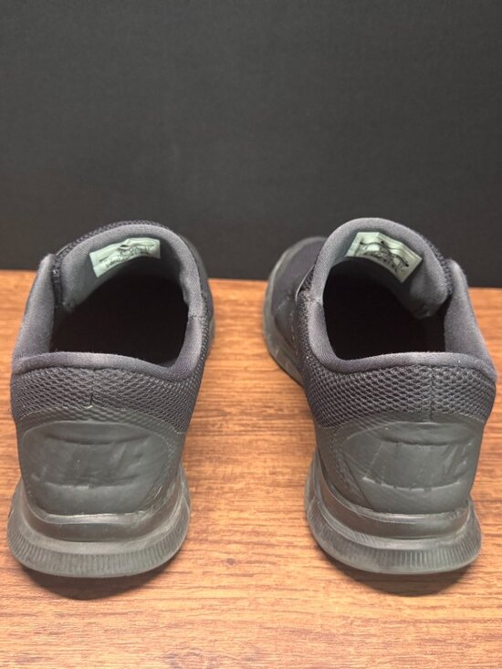 Nike Free 3.0 V4 Black Velcro Running Shoes 724851-001 Size 9